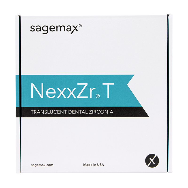 Sagemax NexxZr T white zirconia disc, 98 × 14 mm