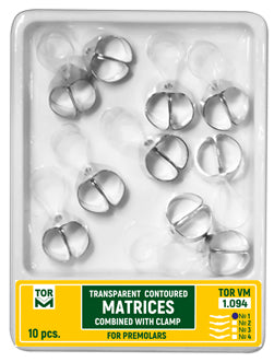 Transparent Contoured Matrices Combined with Clamp № 1.094