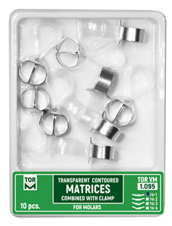 Transparent Contoured Matrices Combined with Clamp № 1.095