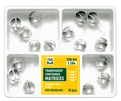 Transparent Contoured Matrices Combined with Clamp № 1.194