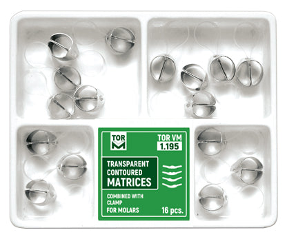 Transparent Contoured Matrices Combined with Clamp № 1.195
