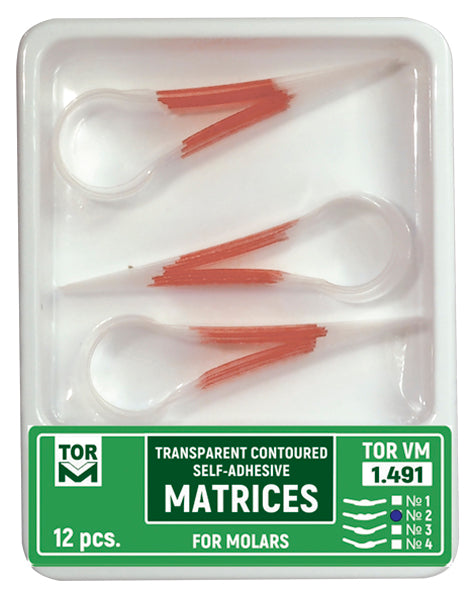 Transparent contoured self-adhesive matrices № 1.491