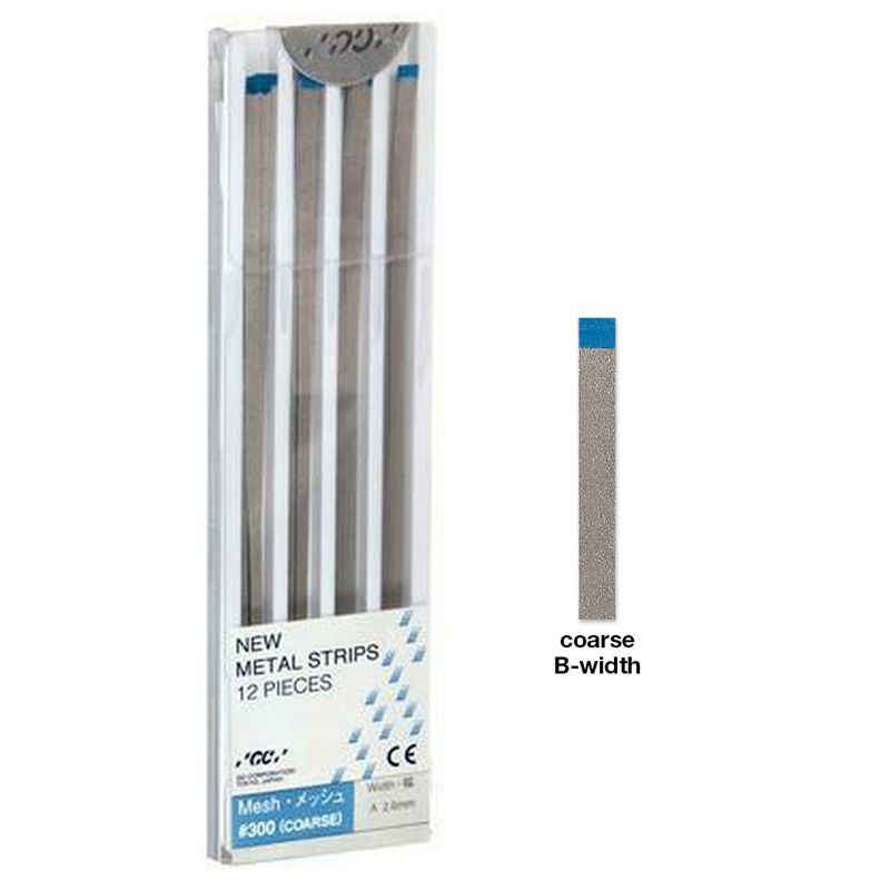 GC Metal Strips Blue polishing strips, 12 pcs