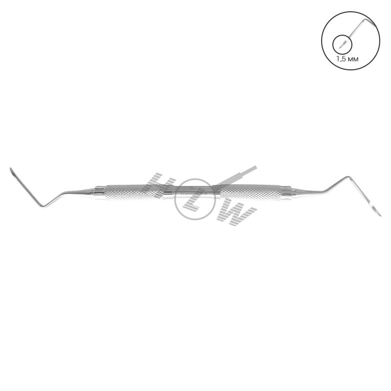 HLW Dental Heidbrink root elevator 13-1H, 1.5 mm