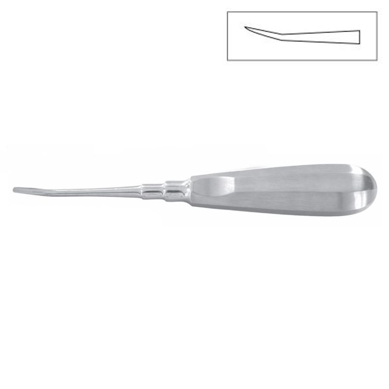 HLW Dental long upward-curved elevator 13-30LX, 3 mm