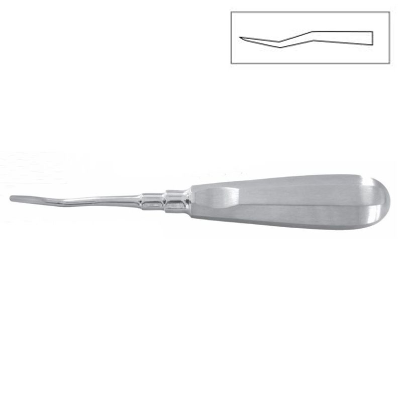 HLW Dental 13-31LX double-curved elevator, 3 mm