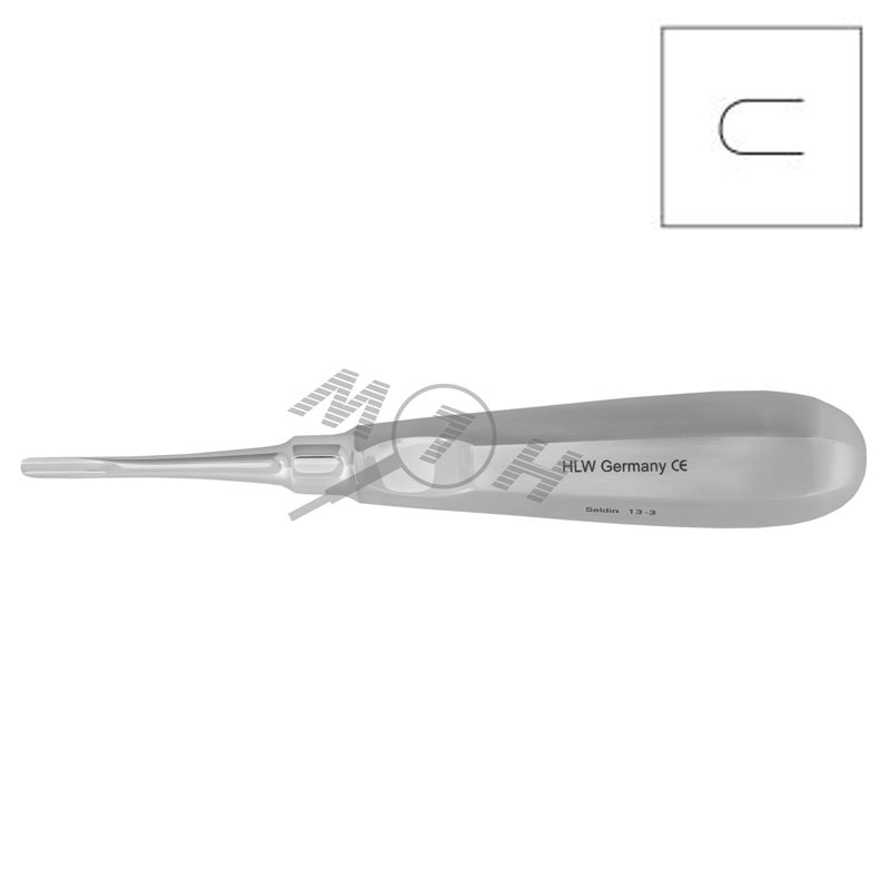 HLW Dental Seldin root elevator 13-3, 4 mm