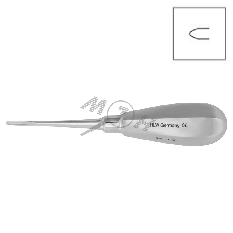 HLW Bein root elevator 13-4B, straight, 3 mm