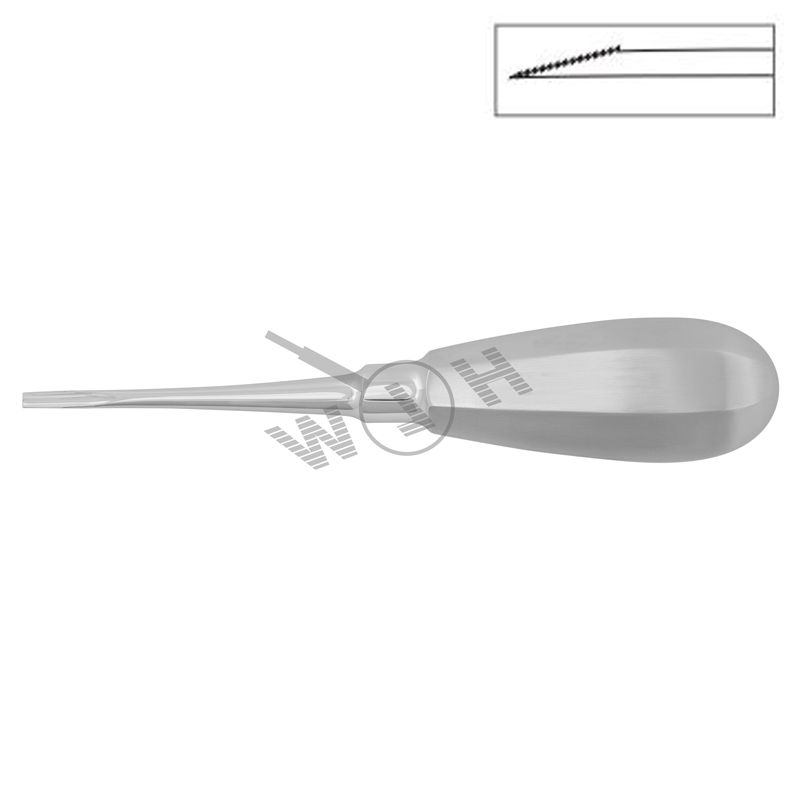 HLW Dental Bein serrated elevator 13-7BZ, 3 mm