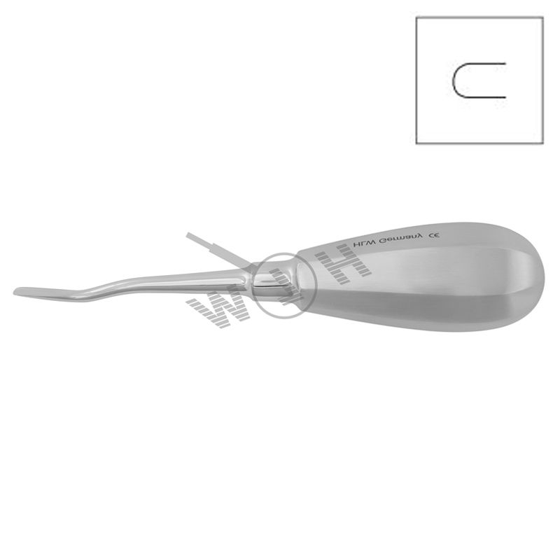 HLW Dental 8er Heber root elevator 13-82, 4 mm