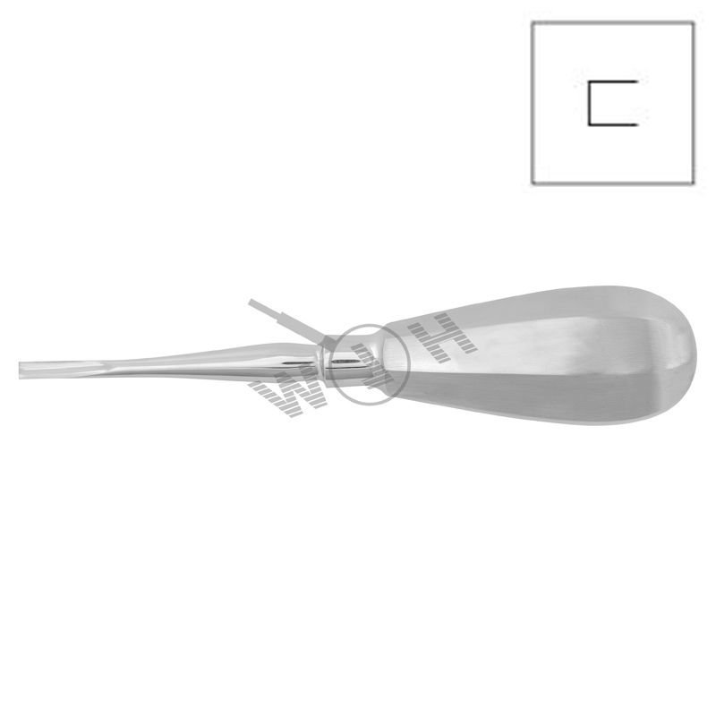 HLW Bein straight root elevator 13-8B, size 4 mm