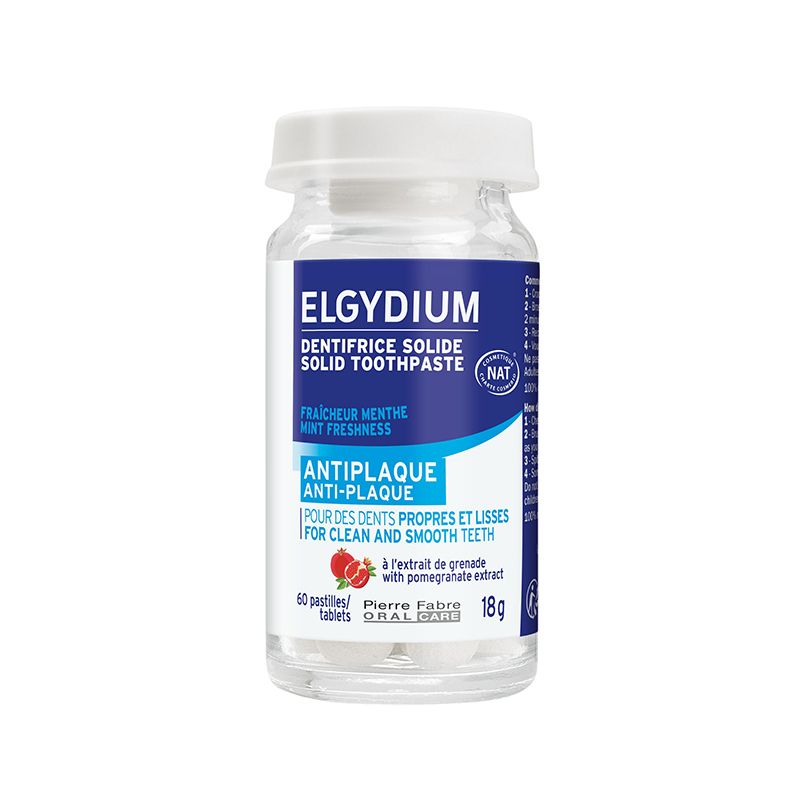 ELGYDIUM SOLID Паста за зъби антиплака на таблетки, 60бр