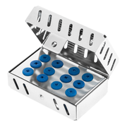 HLW Dental 15-85 implantology sterilization box, 80 × 55 × 40 mm