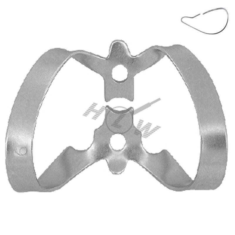 HLW rubber dam clamp No. 9 18-10 for anterior teeth
