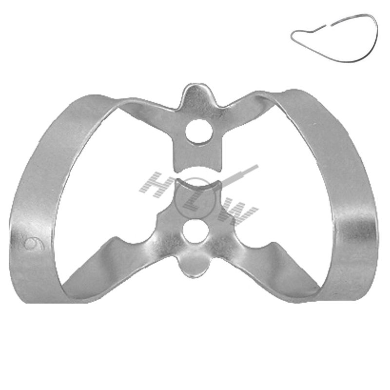 HLW Dental 18-12 No. 6 rubber dam clamp