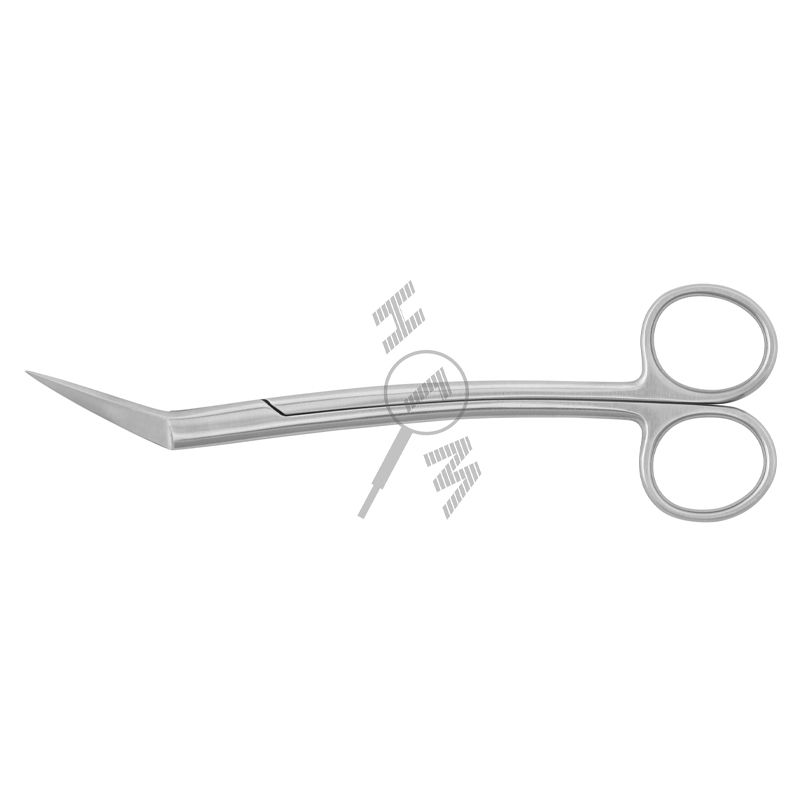 HLW 19-10 Locklin double-curved serrated surgical scissors, 16 cm