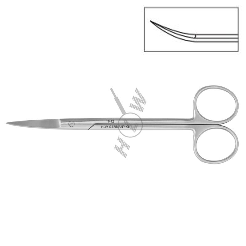 HLW Dental Joseph curved surgical scissors 19-12, 14 cm