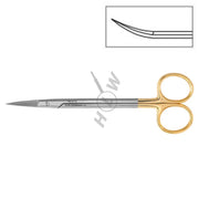 HLW Kelly TC curved serrated surgical scissors 19-15TC, 16 cm