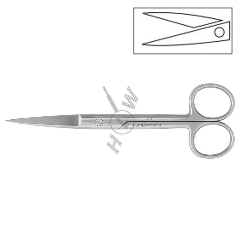 HLW Dental surgical scissors 19-17, 14.5 cm