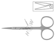 HLW Iris straight serrated surgical scissors 19-1, 11.5 cm