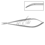 HLW Castroviejo curved microsurgical scissors 19-23, 14 cm
