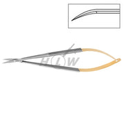 HLW 19-23TC Castroviejo TC curved microsurgical scissors 14 cm