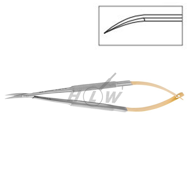 HLW Dental Castroviejo-Gomel TC microsurgical scissors 19-28TC