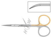 HLW Iris Super-cut curved surgical scissors 19-2SC, 11.5 cm