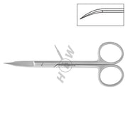 HLW Dental 19-6 Goldmann-Fox surgical scissors, 12.5 cm