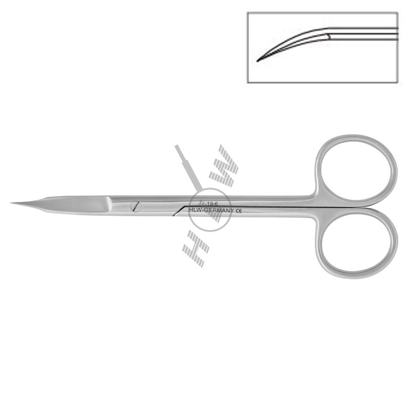 HLW Dental 19-6 Goldmann-Fox surgical scissors, 12.5 cm