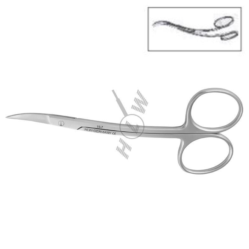 HLW La Grande double-curved surgical scissors 19-7, 11.5 cm