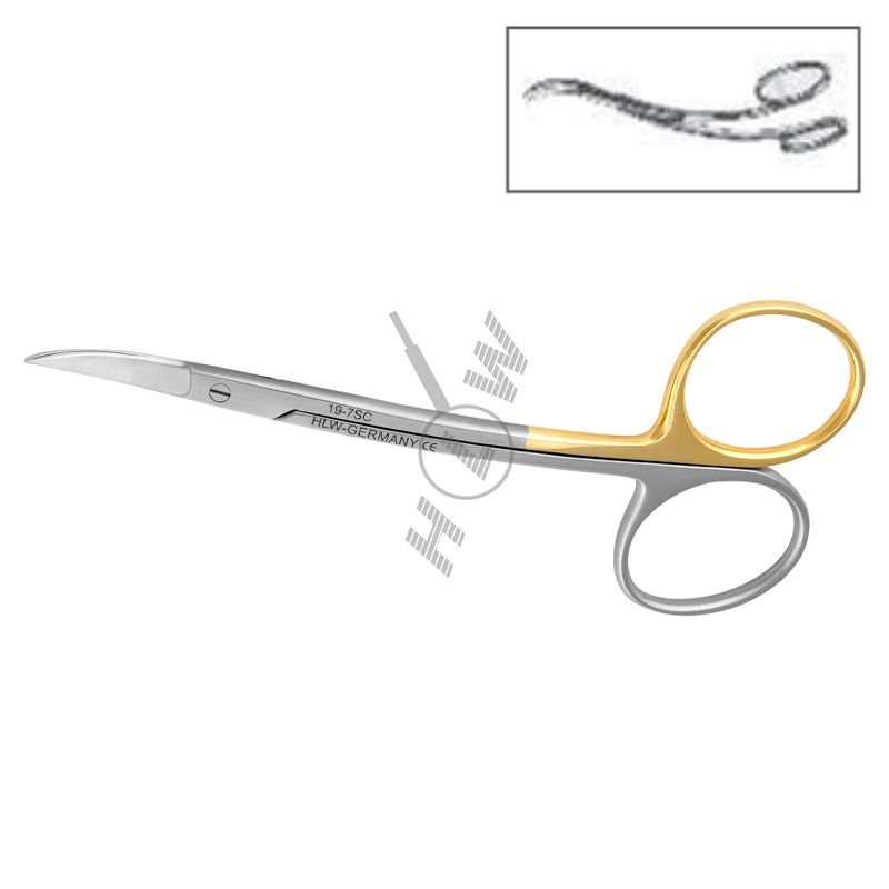 HLW La Grande Super-Cut surgical scissors 19-7SC, 12 cm
