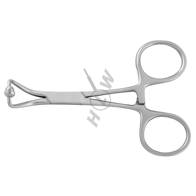HLW Dental ball-tip gauze clamp 20-7, 9.5 cm