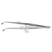 HLW Dental curved locking tweezers 22-36, 160 mm