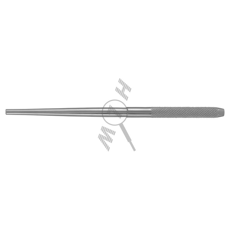 HLW knurled round mirror handle 23-10, 12.5 cm