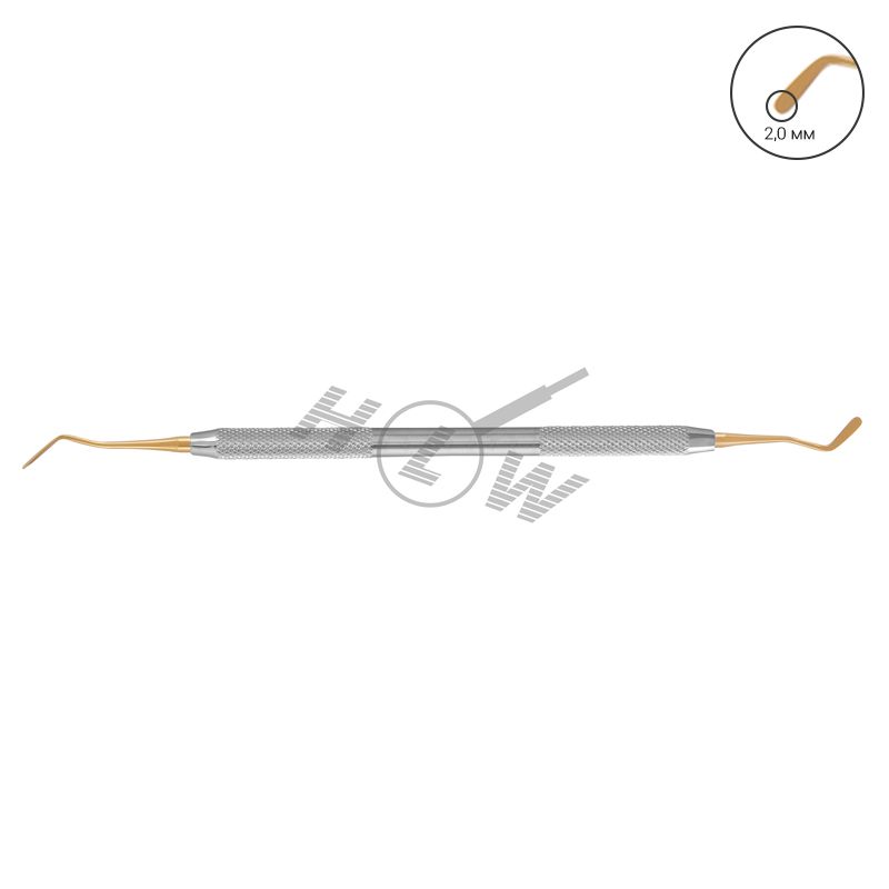 HLW Dental 24-3 gold-plated composite plugger