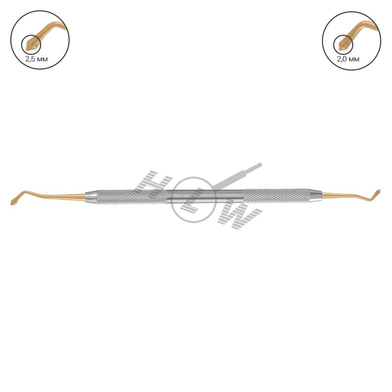 HLW Dental composite plugger 24-7, titanium nitride coated