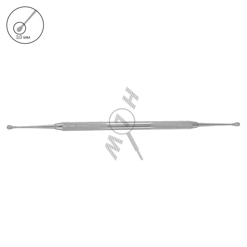 HLW Dental 25-1 Lukas bone curette, 3 mm