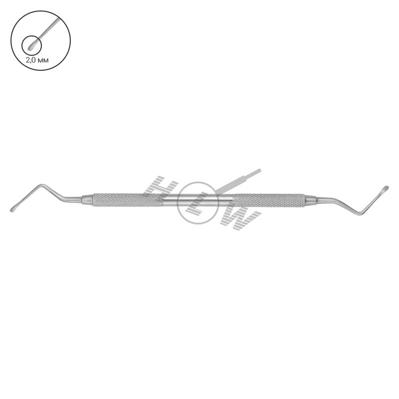 HLW Lukas curette 25-3, 2 mm