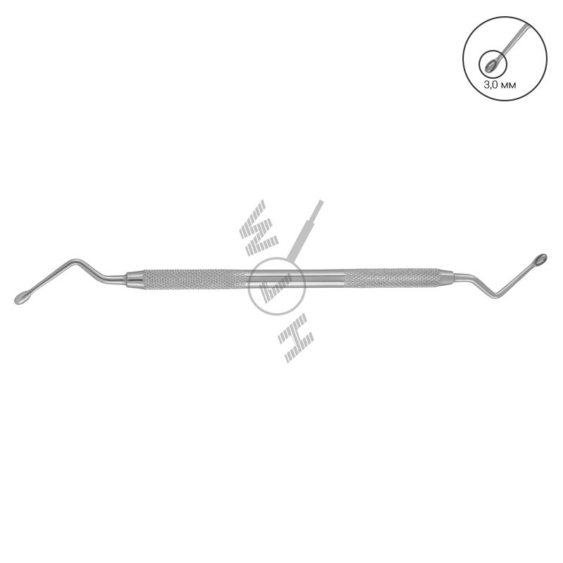 HLW Hemingway curette 25-9, 3 mm
