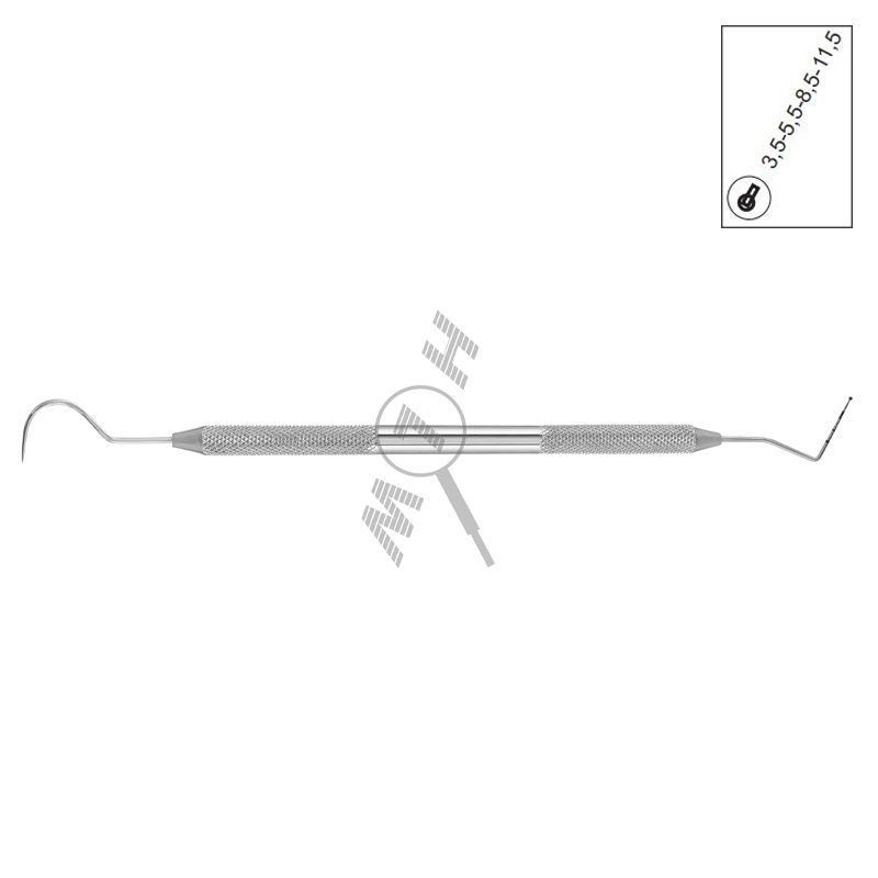 HLW Dental WHO/23 double-ended diagnostic probe 27-15A