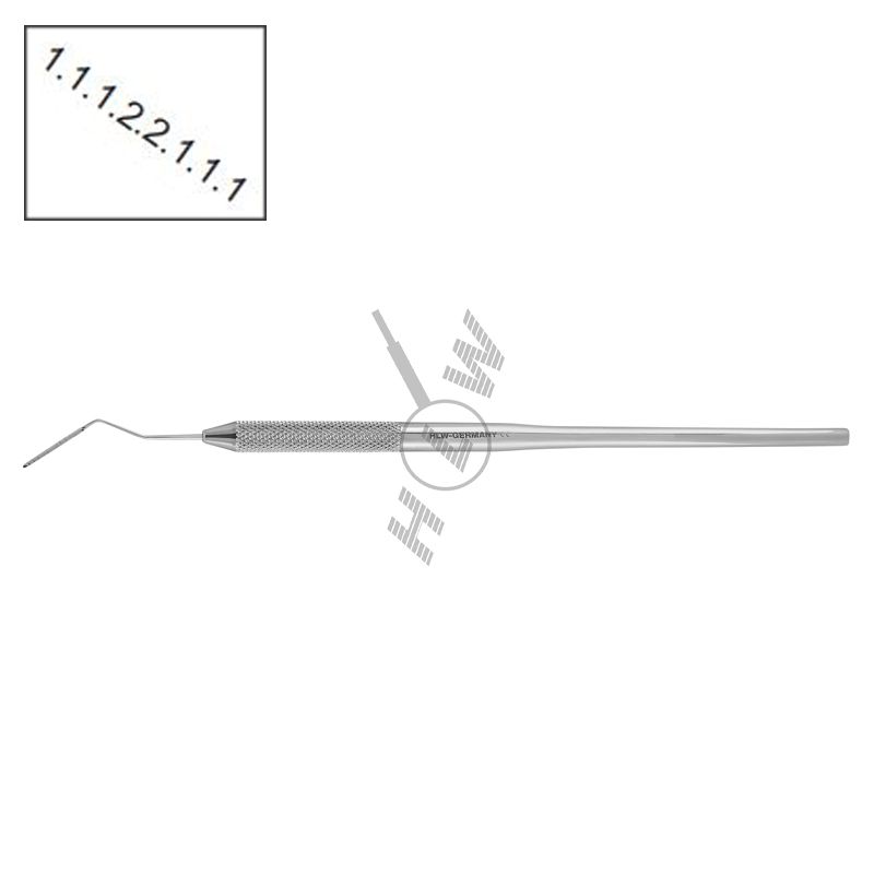 HLW Dental 27-19 Goldman-Fox single-ended probe