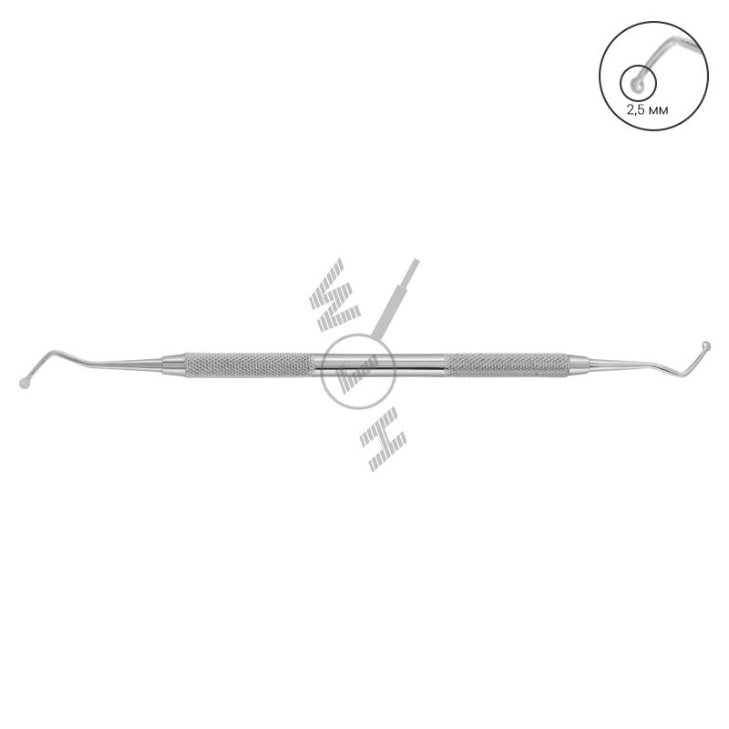 HLW Dental round-tip excavator 28-10, 2.5 mm