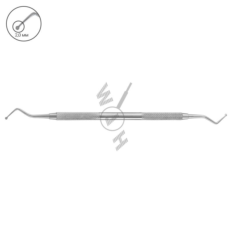 HLW Dental 28-19 round-tip excavator 2 mm