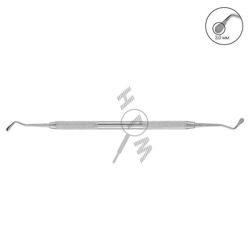 HLW Dental 28-28 oval-tip excavator 3 mm