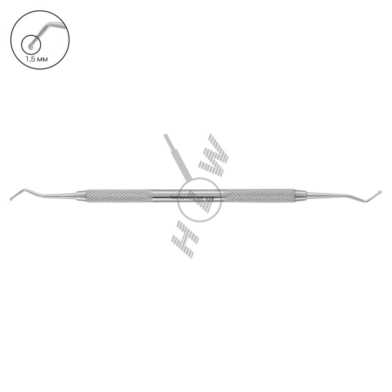 HLW Dental 28-2 round-tip excavator, 1.5 mm
