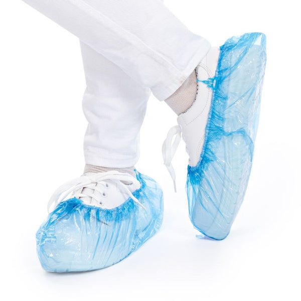 Hygomat Economy PE shoe covers, 110 pieces
