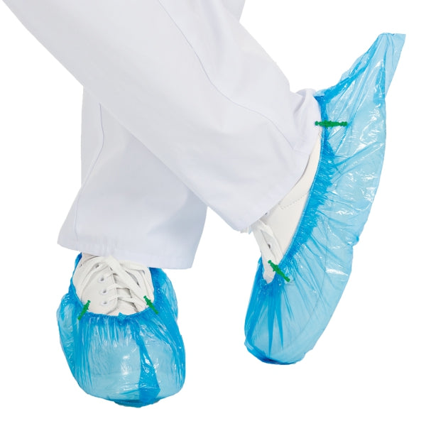 Franz Mensch Easy Box blue PE shoe covers 25 µm, 100 pieces