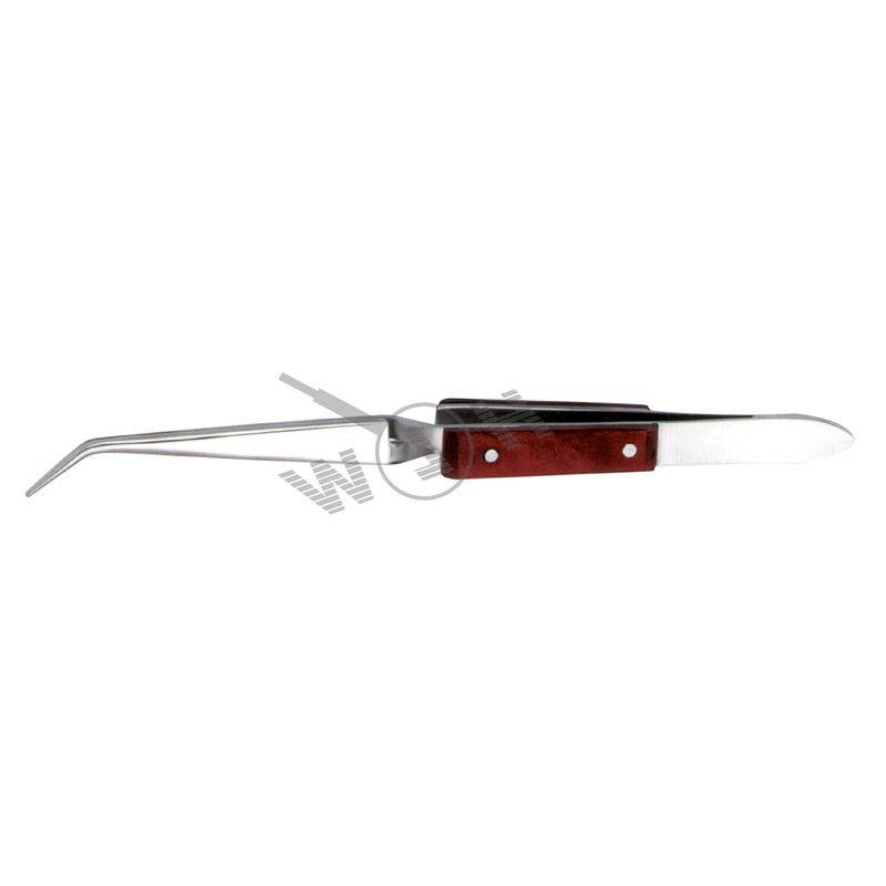 HLW curved serrated tweezers 31-29, 16.5 cm