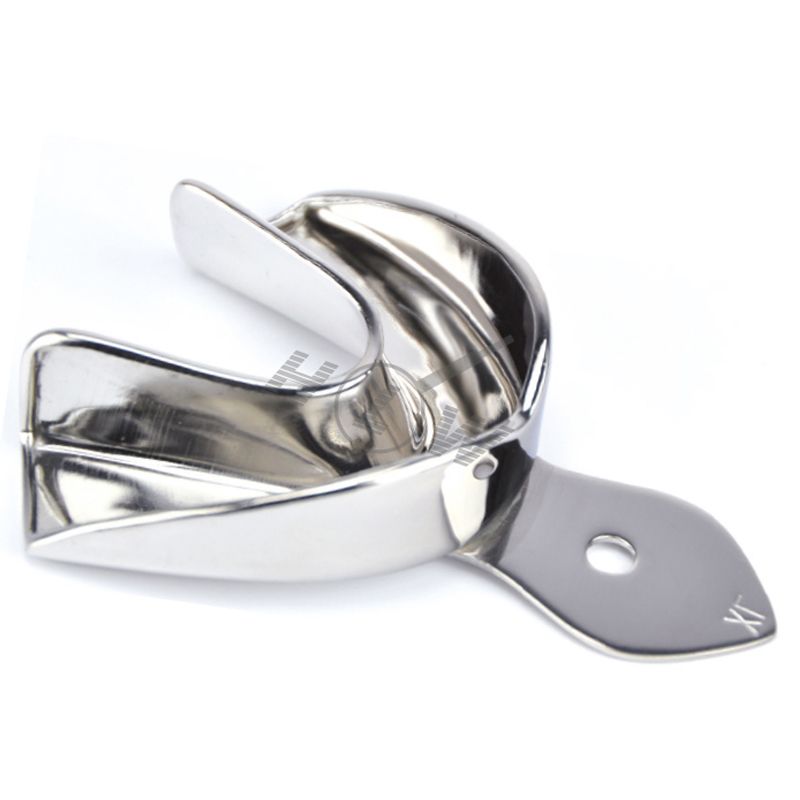 HLW Dental 33-01 non-perforated lower metal impression tray XL